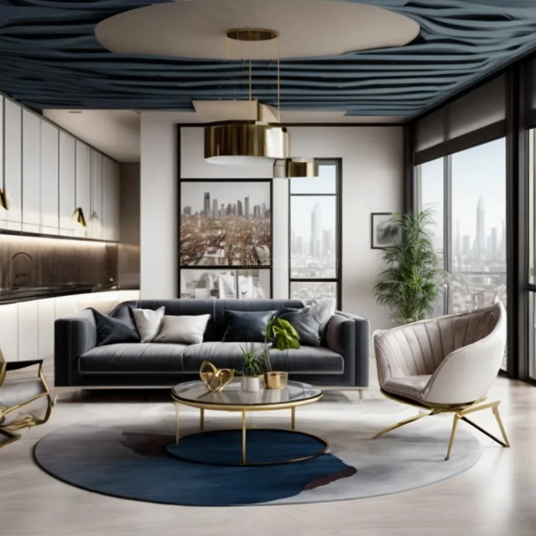 Luxuriös ausgestattete Wohnung mit moderner Architektur